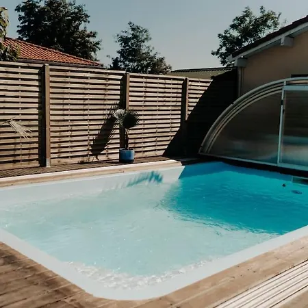 Villa !villa 4*mimizan/piscine Chauffée/wifi/plage à 5mn/clim