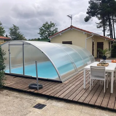 Villa !villa 4*mimizan/piscine Chauffée/wifi/plage à 5mn/clim