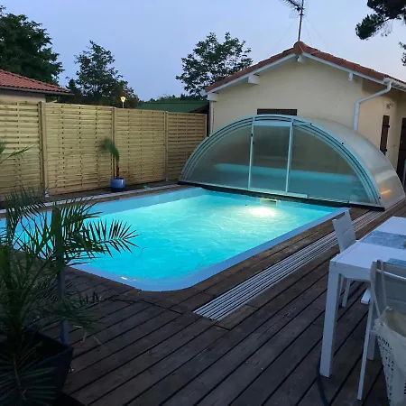 Villa !villa 4*mimizan/piscine Chauffée/wifi/plage à 5mn/clim Mimizan